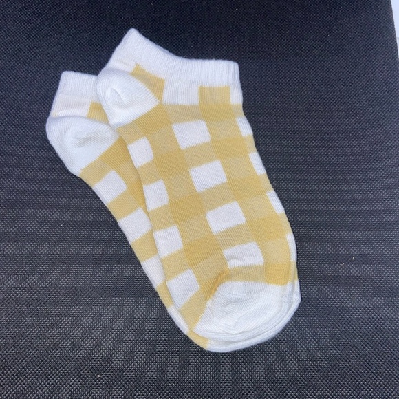 NIP 2 Pack Cute Bee and Checkered Ankle Socks - Picture 5 of 5
